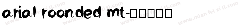 arial roonded mt字体转换